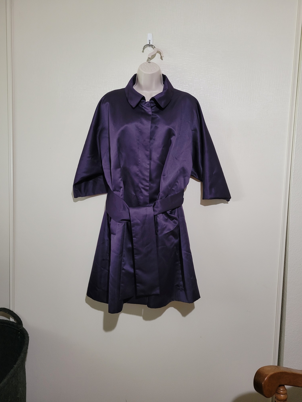 Simply Vera Vera Wang Purple Trench Coat